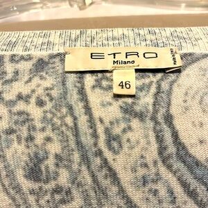 Vintage ETRO Paisley silk knit